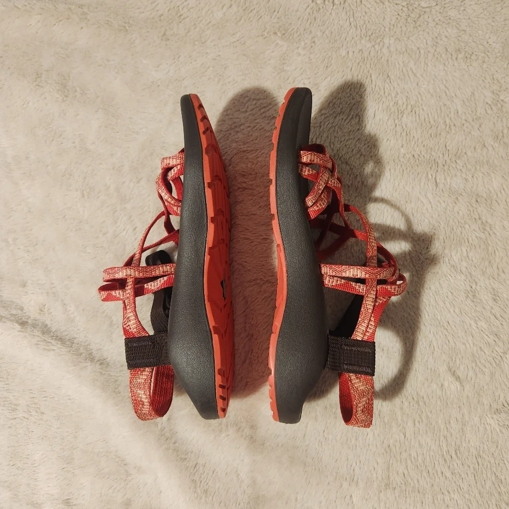 CHACO SANDAL'S Stylish Red Strappy Sandals for Women SIZE W8